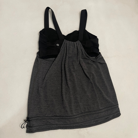 Lululemon Women's Run: Back on Track Tank Black Gray Size 8 - Picture 4 of 6